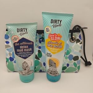 Dirty Works  Bundle Good to Glow Vitamin C Face Scrub & Detox Mud Mask